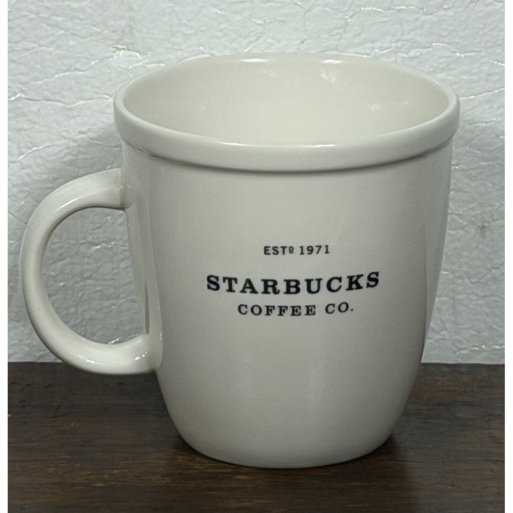Starbucks Vintage 2001 Barista Coffee Mug White Estd 1971 18 oz Collectible